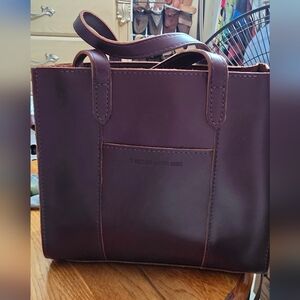 Portland Leather Women's Burgundy Leather Tote